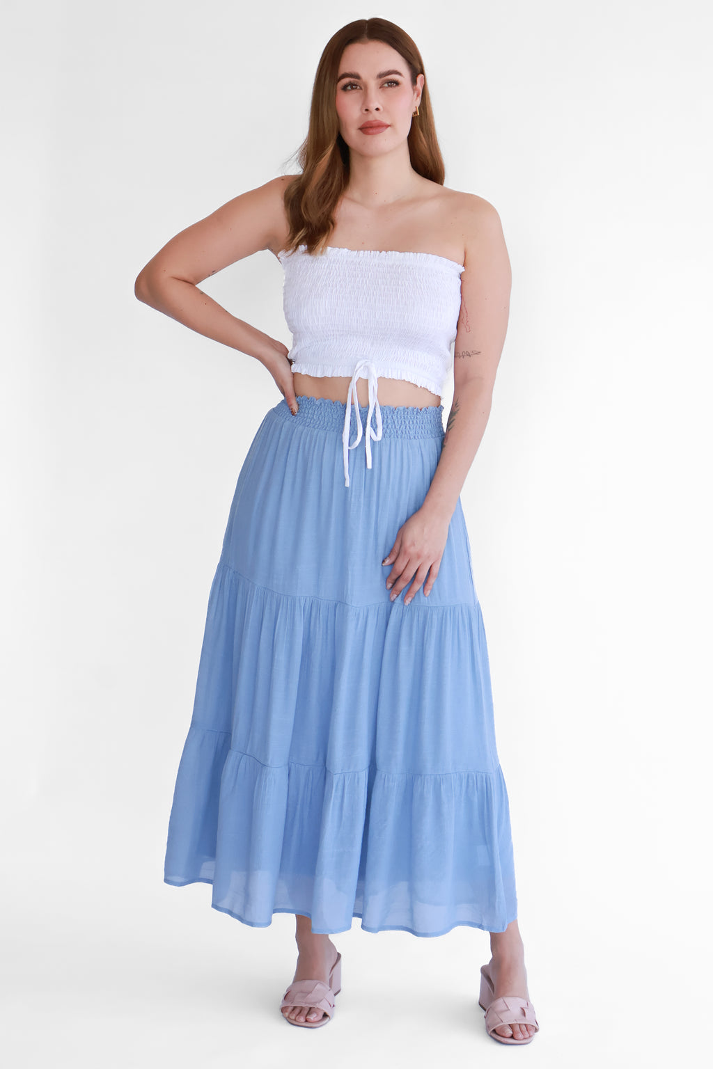 Falda Midi Denim | $270 pz