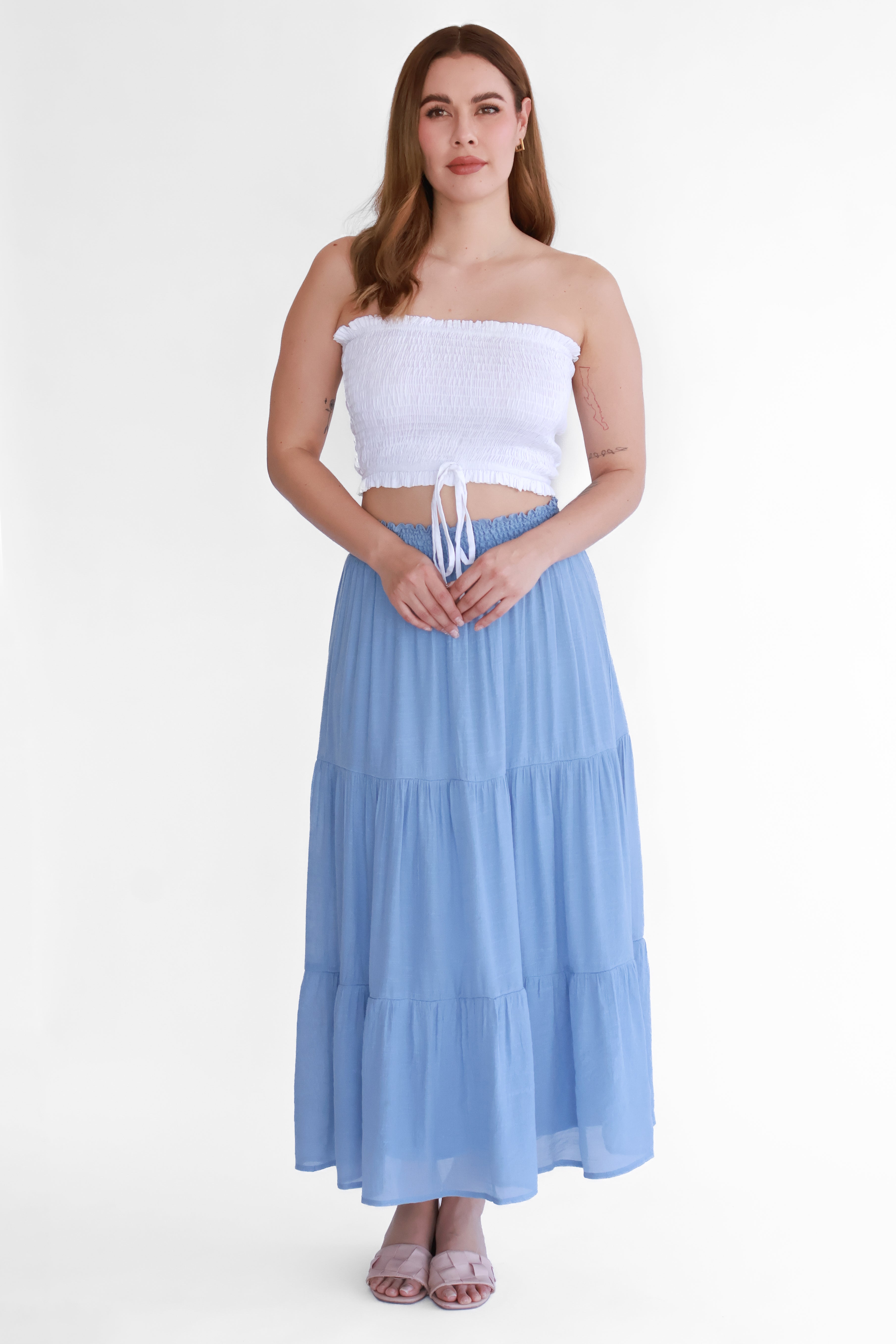 Falda Midi Denim | $270 pz