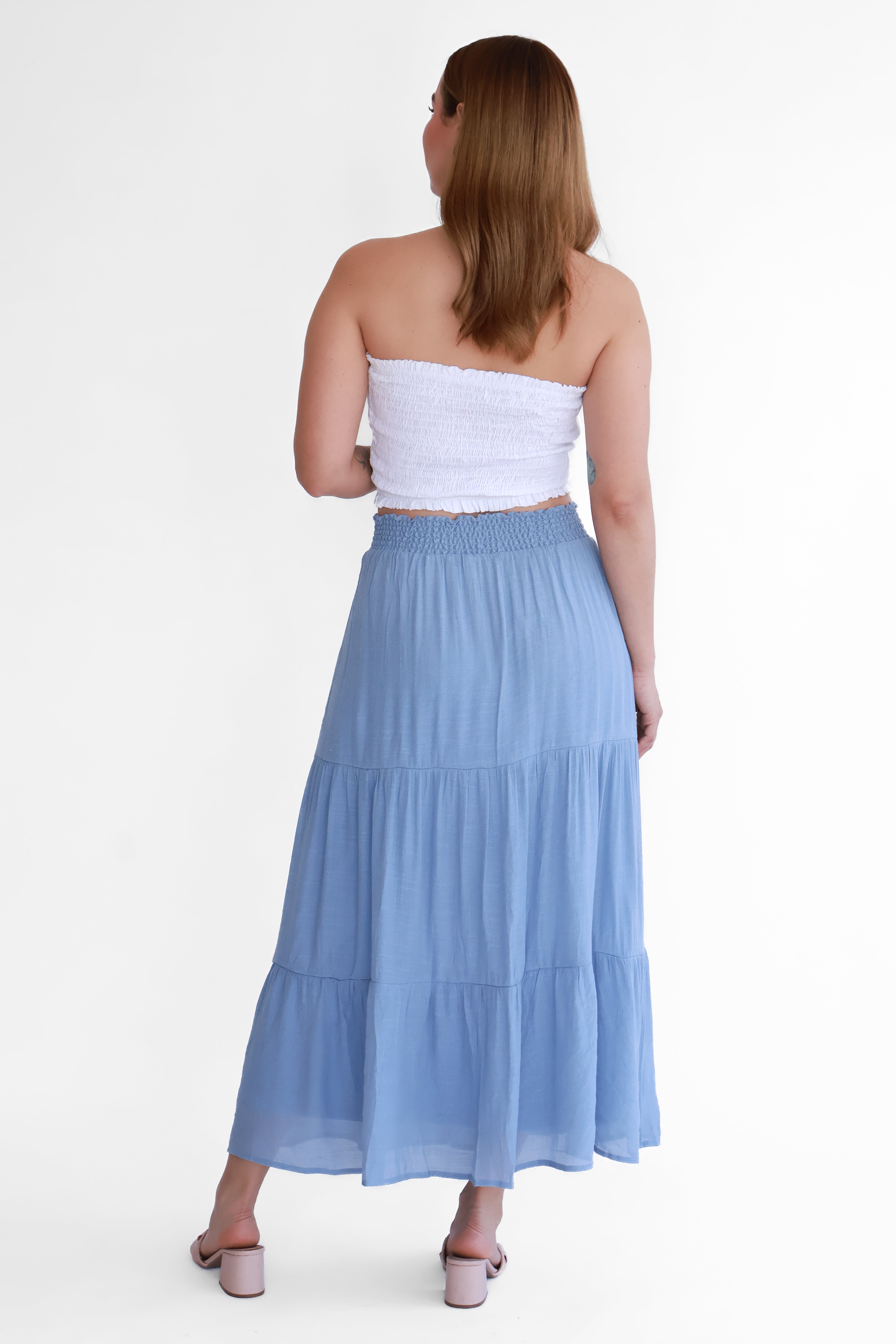 Falda Midi Denim | $270 pz