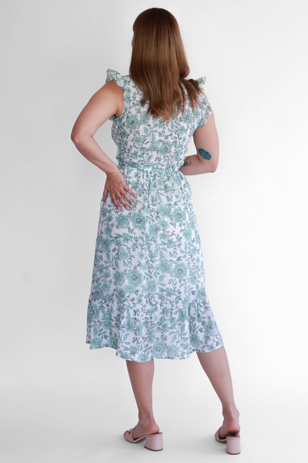 Vestido Midi Fruncido | $270 pz