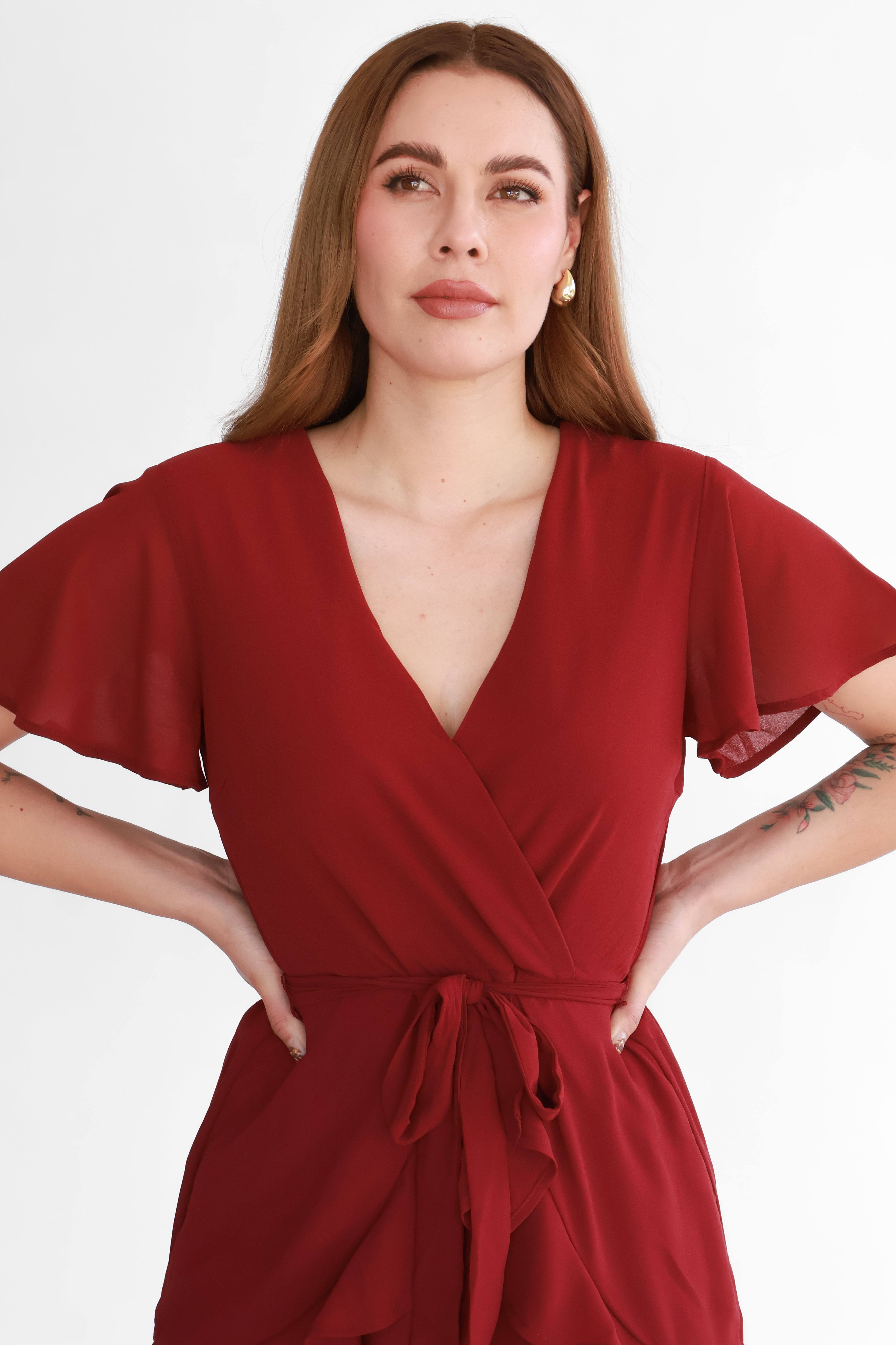 Vestido Corto con Olanes | $250 pz