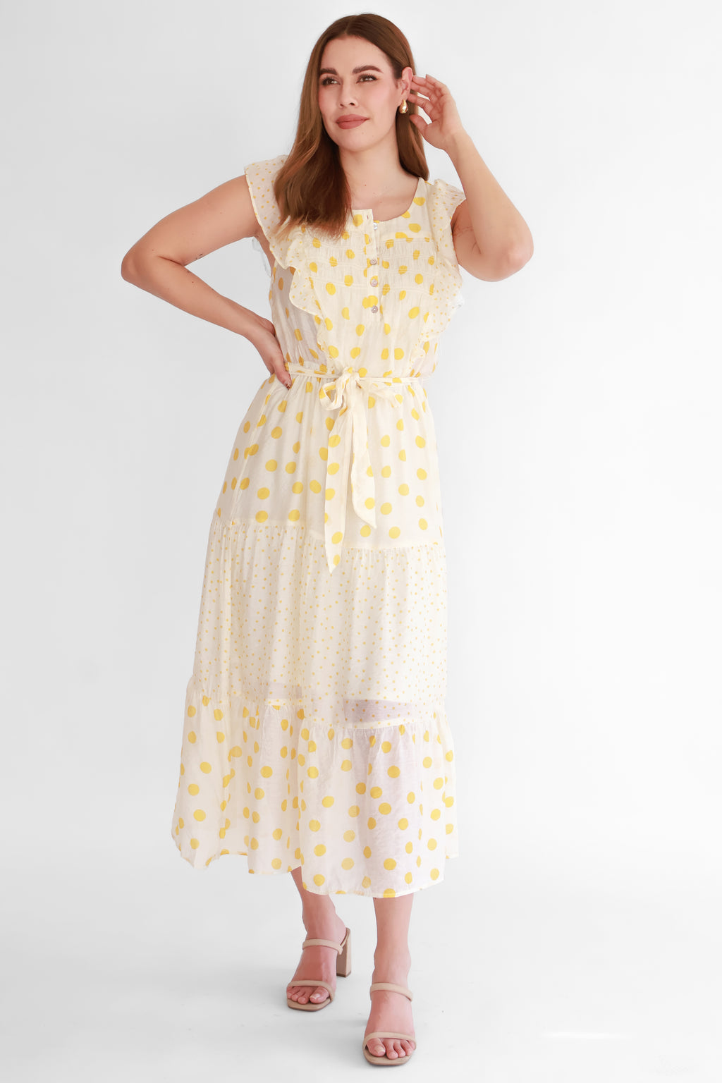 Vestido Maxi Polka Dot | $350 pz