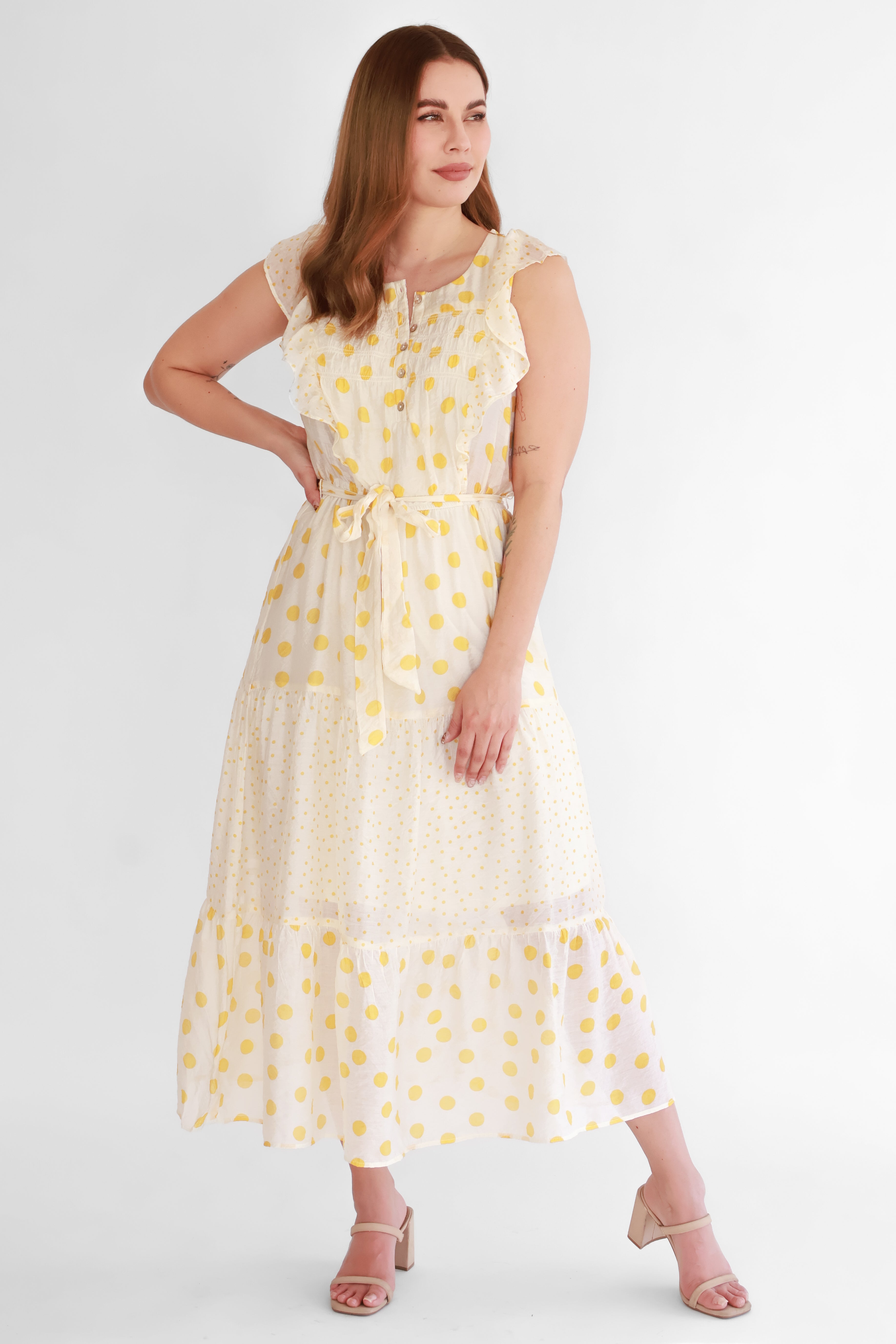 Vestido Maxi Polka Dot | $350 pz