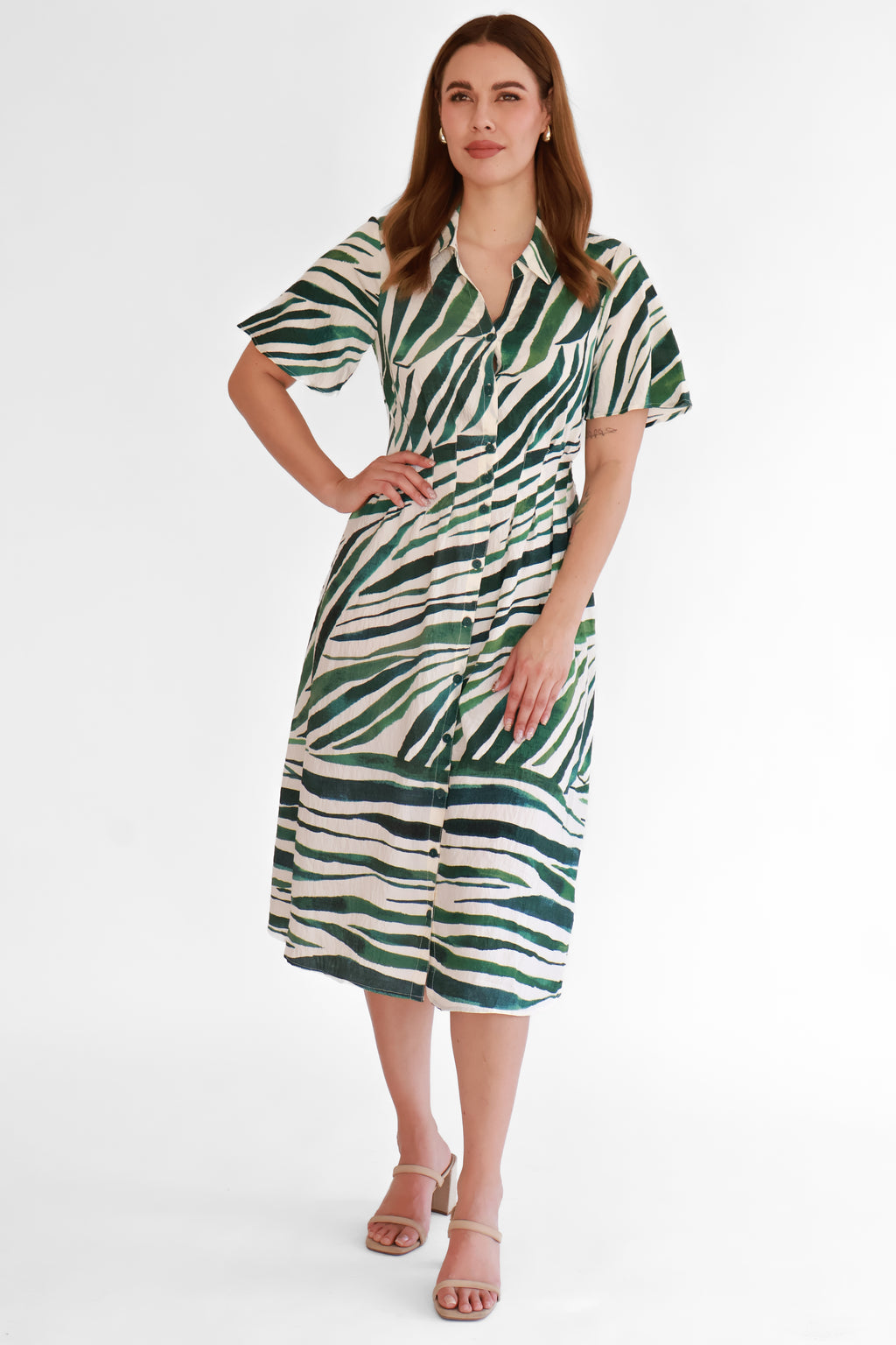 Vestido Camisero Estampado | $360 pz