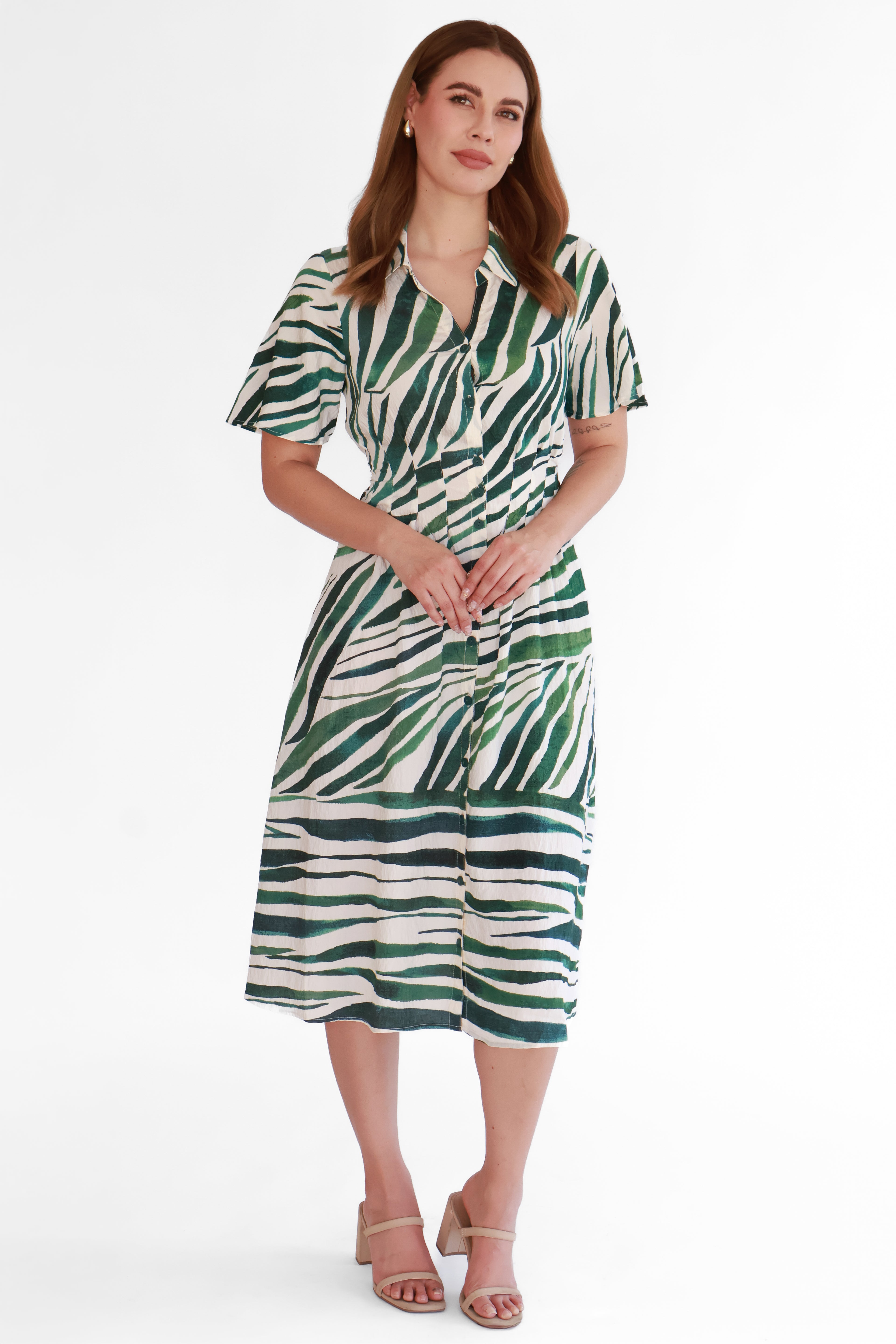 Vestido Camisero Estampado | $360 pz