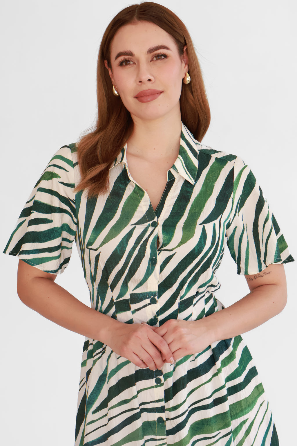 Vestido Camisero Estampado | $360 pz