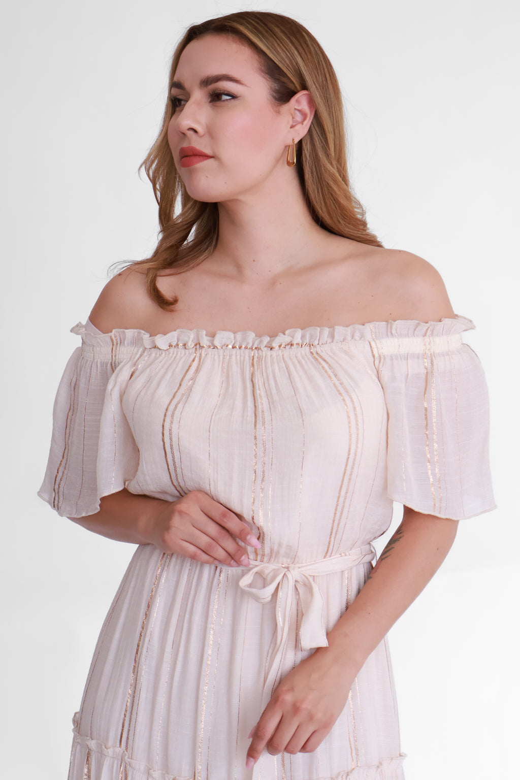 Vestido Midi Crema | $350 pz