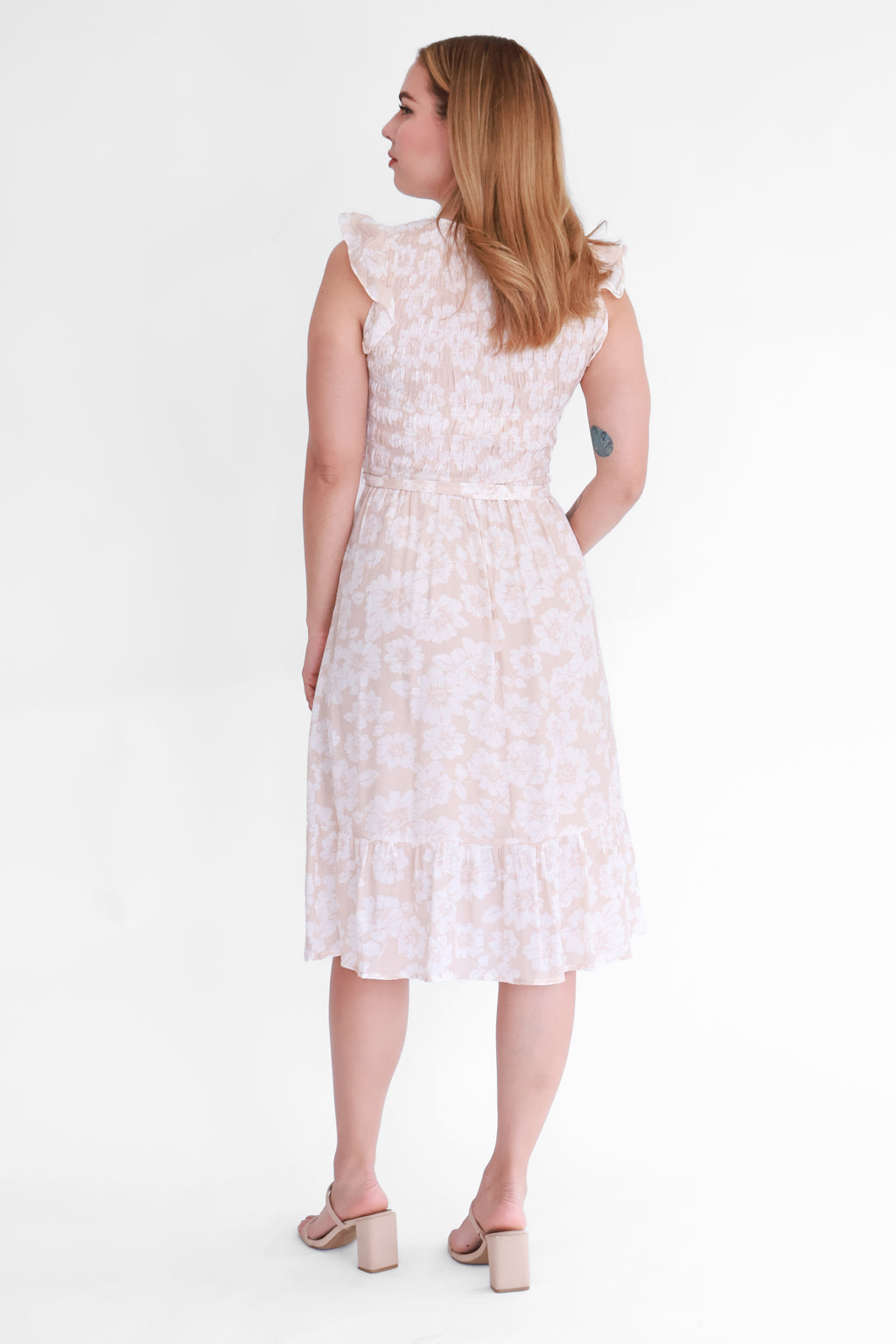Vestido Midi Fruncido | $270 pz