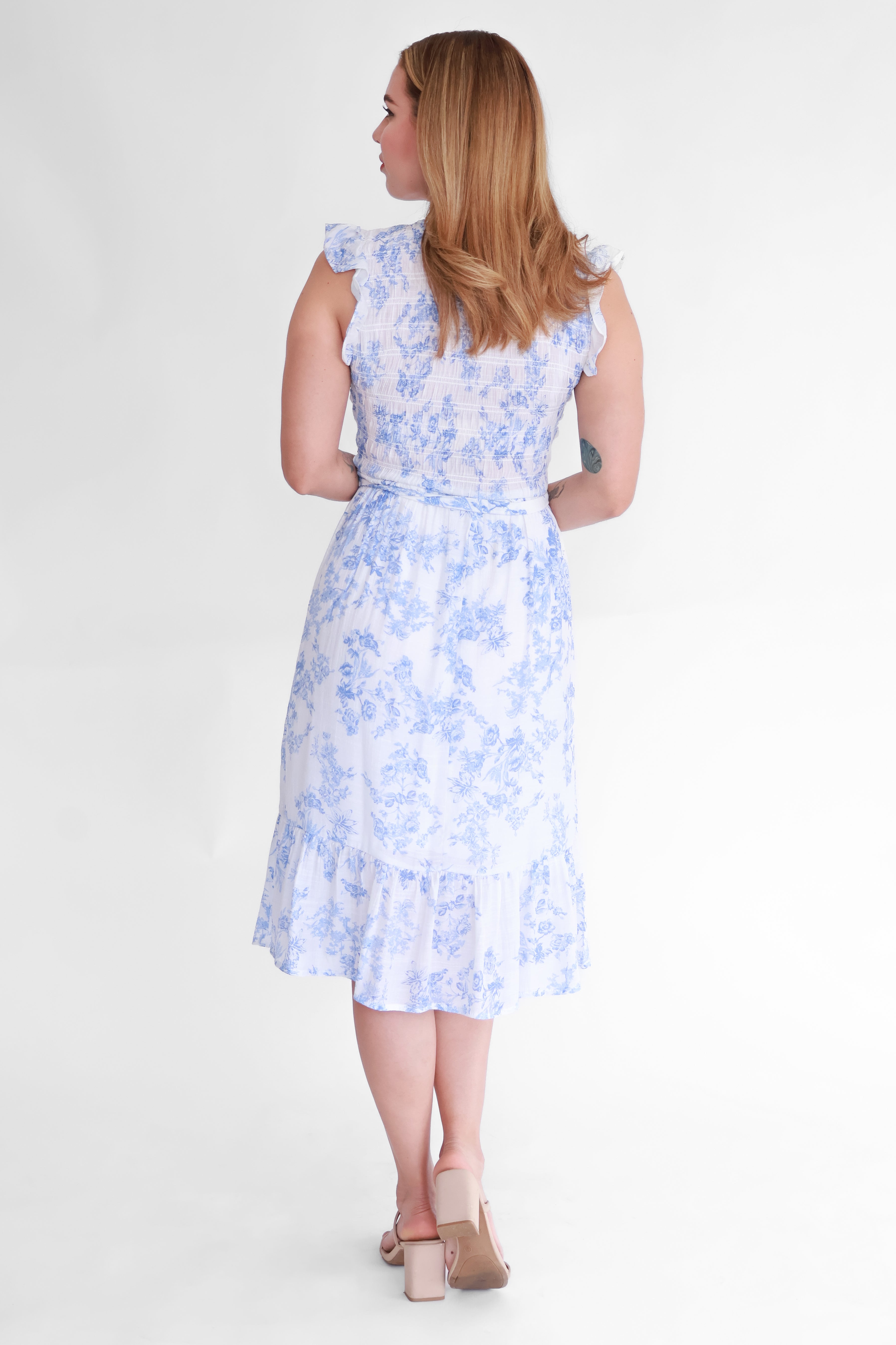 Vestido Midi Fruncido | $270 pz