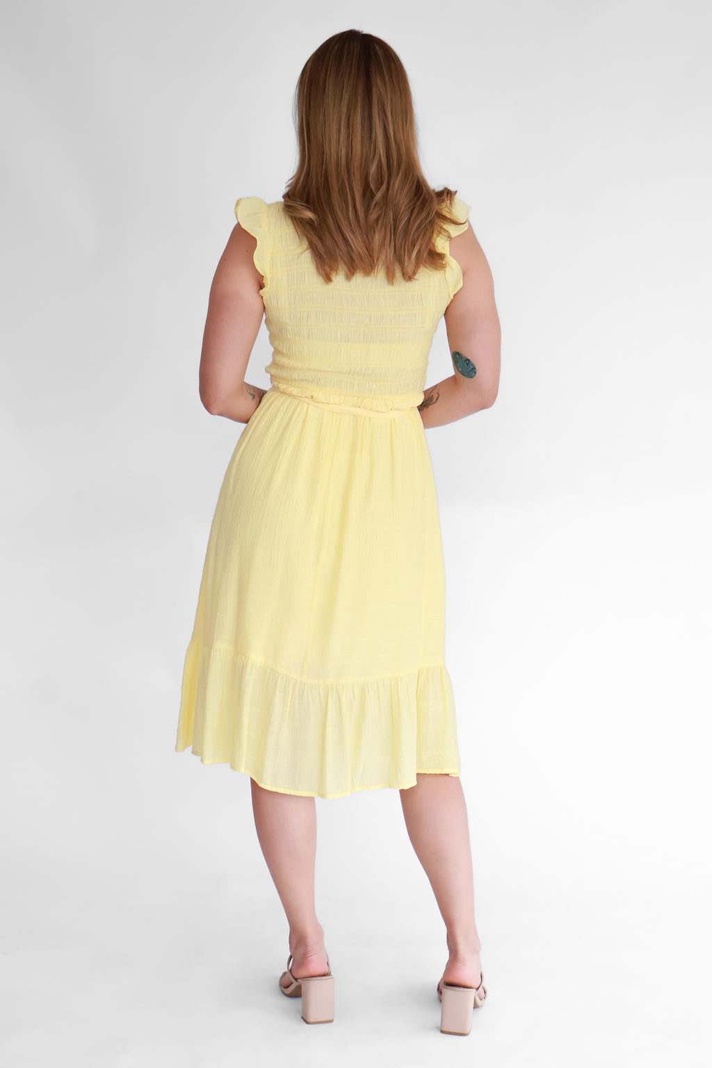 Vestido Midi Fruncido | $230 pz