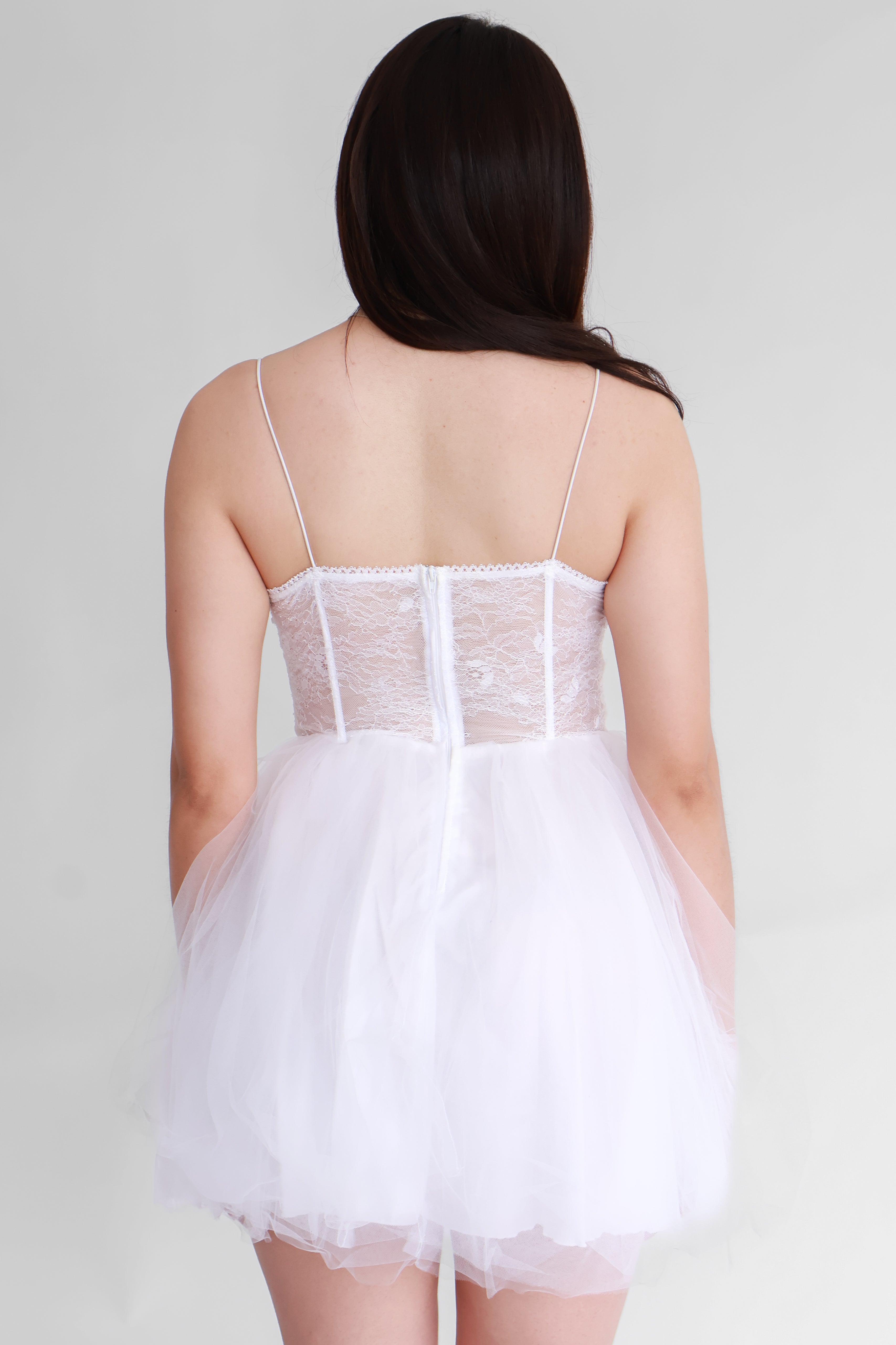 Vestido Corto Blanco con Corset | $450 pz
