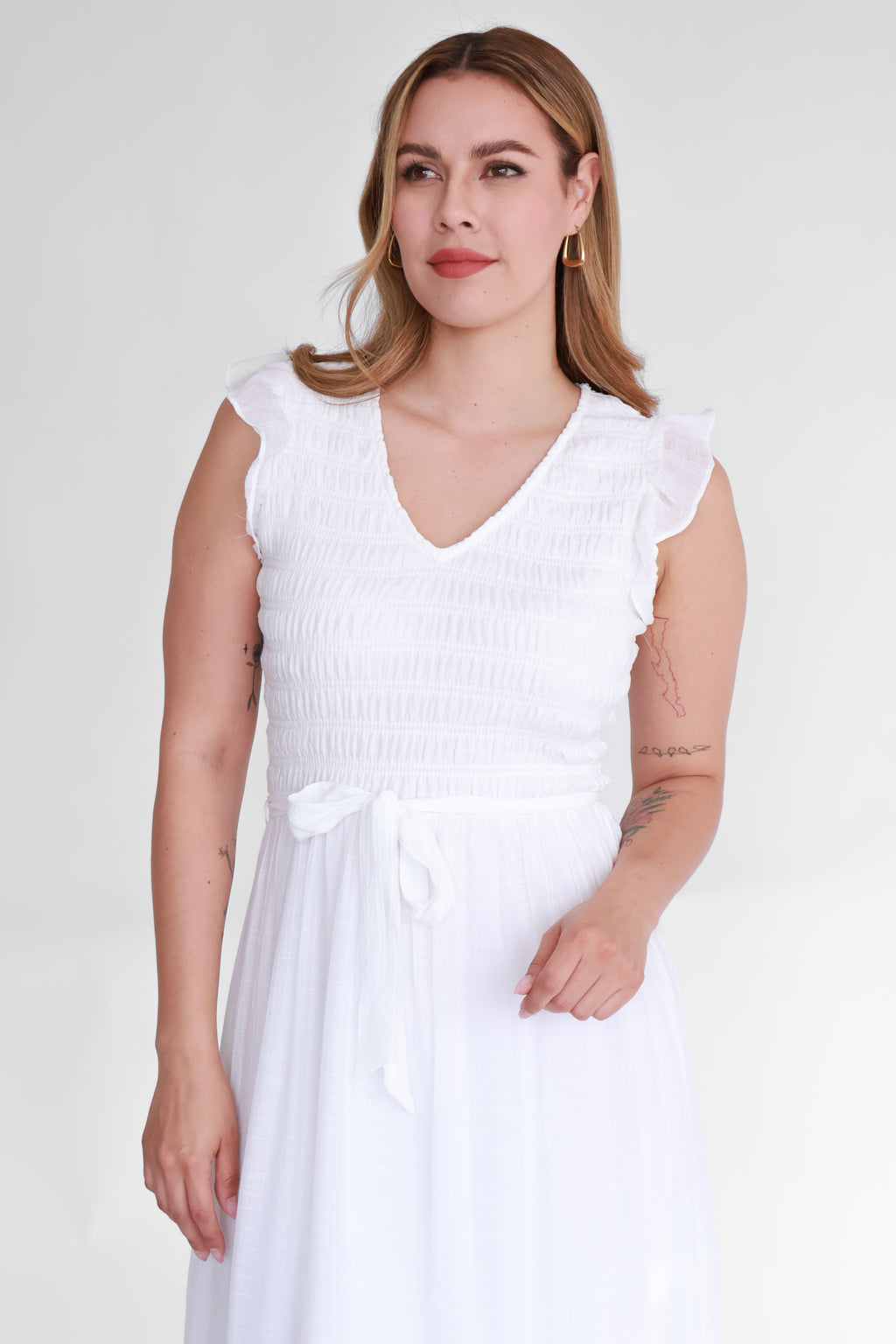 Vestido Midi Fruncido | $230 pz