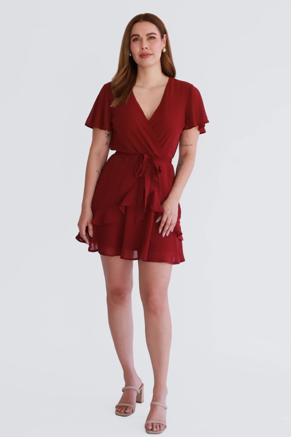 Vestido Corto con Olanes