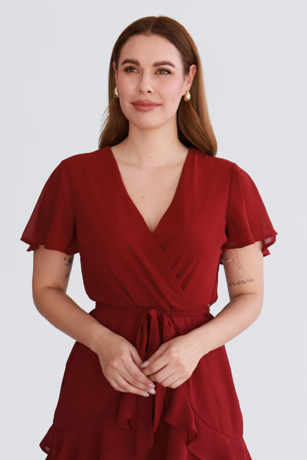 Vestido Corto con Olanes