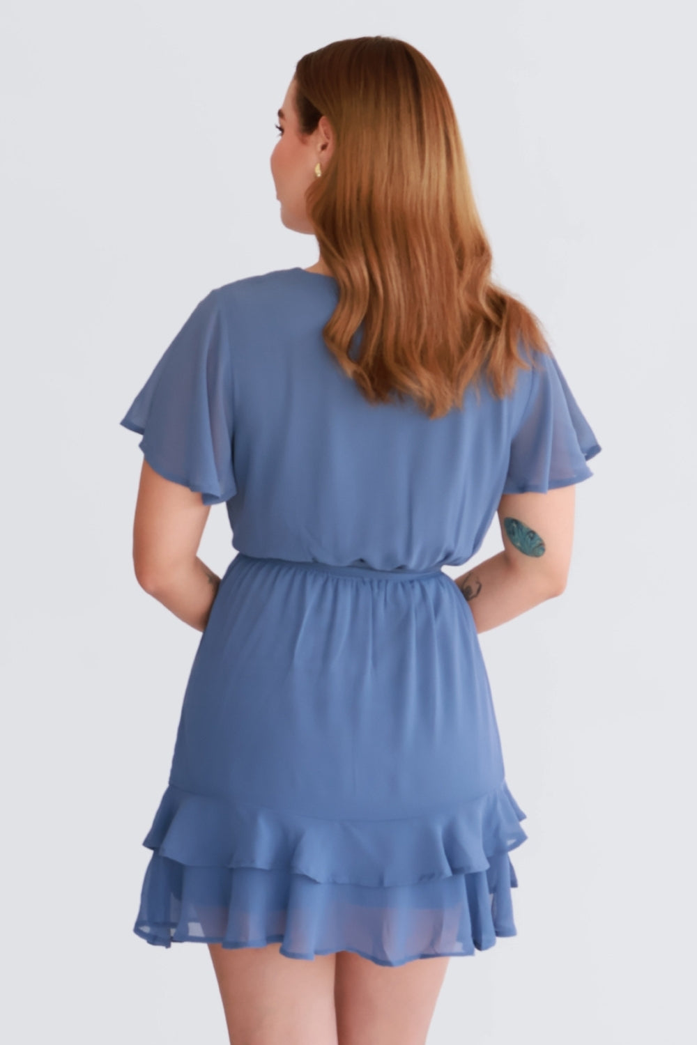 Vestido Corto con Olanes