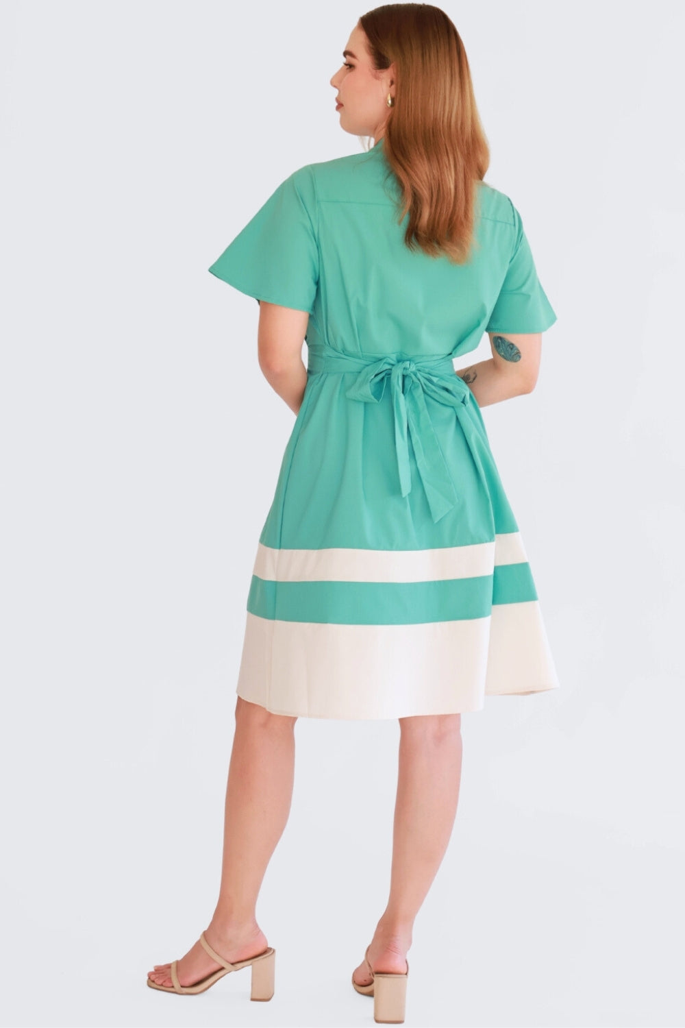 Vestido Camisero Combinado