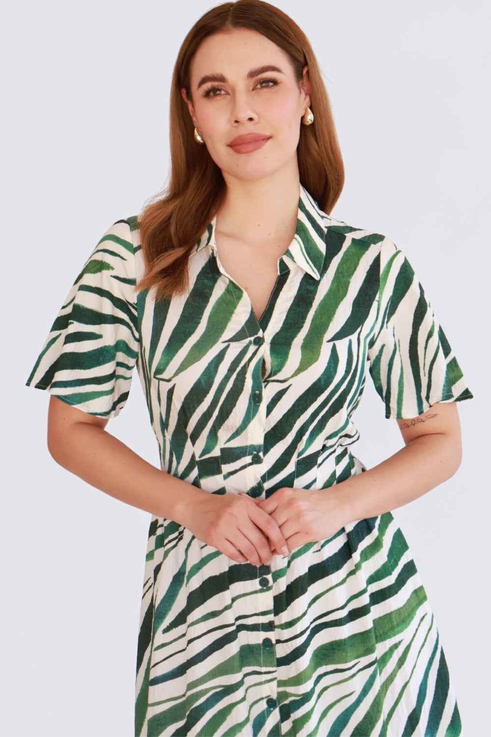 Vestido Camisero Estampado