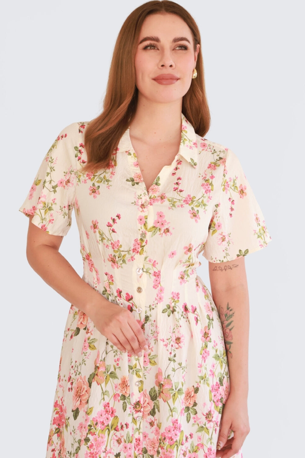 Vestido Camisero Floral