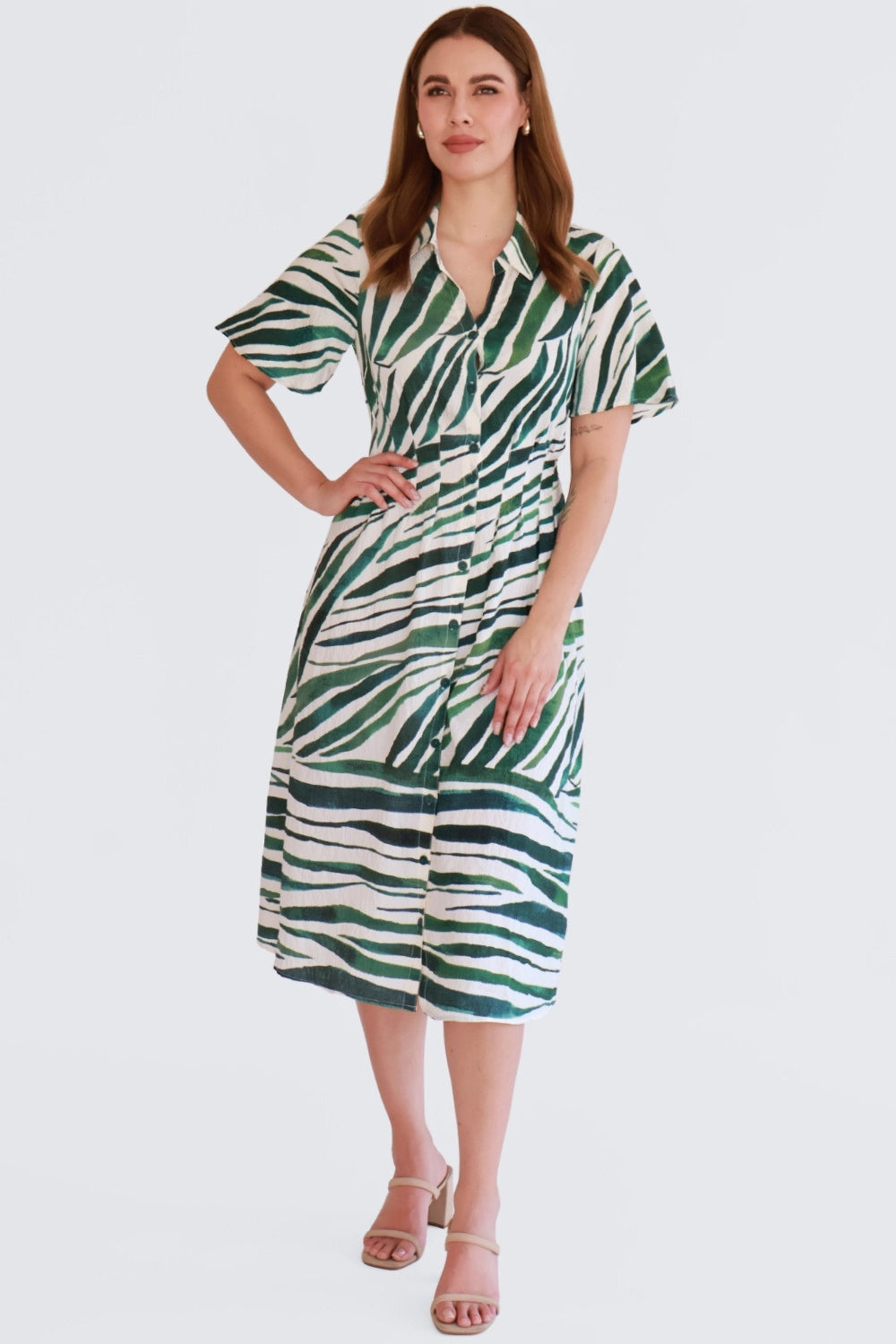 Vestido Camisero Estampado