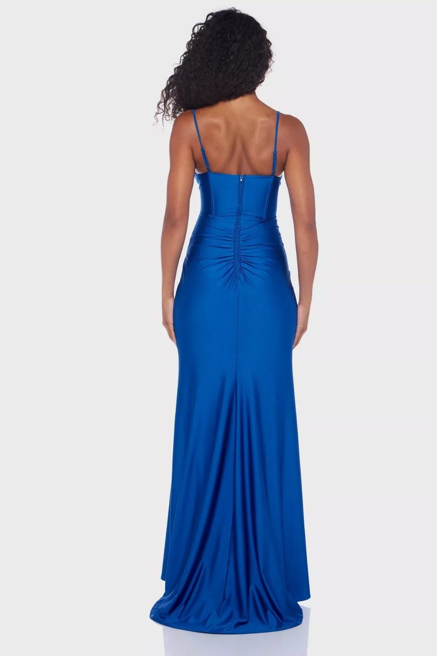 Vestido largo azul rey con corset | $800 pz